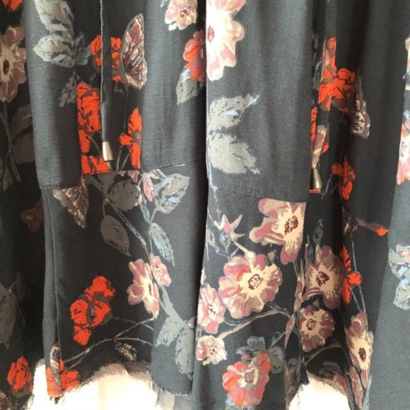 FREE PEOPLE “So Fine” Floral Chiffon Print Tunic Top - Picture 10 of 16